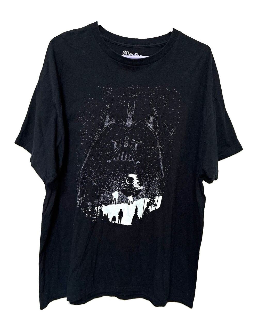 TeeFury Star Wars Darth Vader Graphic Print Black T-Shirt Mens XL Cotton